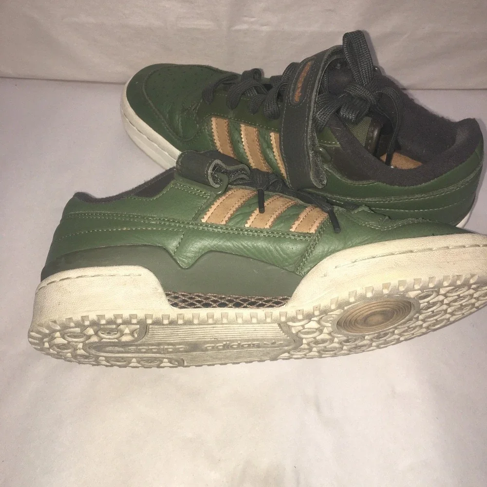 Adidas Forum Low HQ9125 Olive Mesa US Size 7.5 Leather